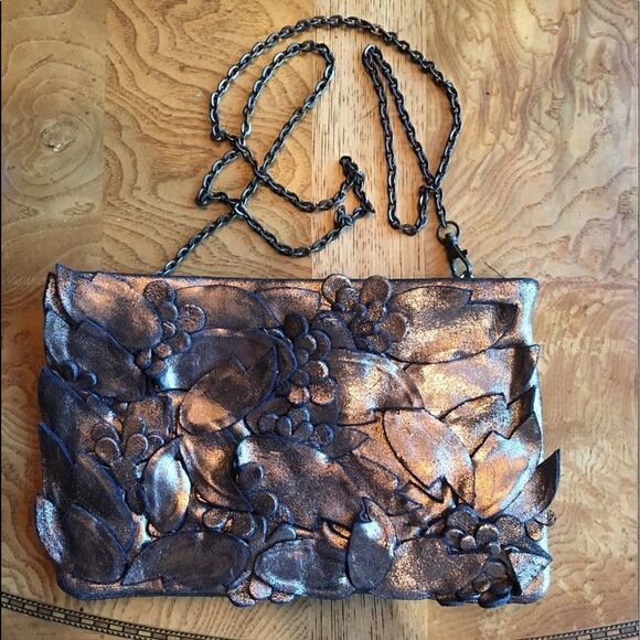 APPLIQUÉ BLACK Brown Metallic Gold - Picture 1 of 8